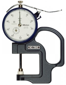 Mitutoyo 7304A Flat Standard Dial Thickness Gauge, 0 to 1.0&quot;-