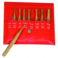 Mitutoyo 985-120 8-Piece Brass Drive Pin Punch Set-