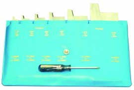Mitutoyo 985-131 Adjustable Parallel 6-Piece Pin Punch Set, 0.38 to 2.25"-