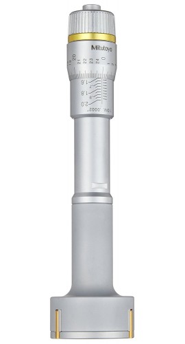 Mitutoyo HT-6&amp;rdquo;R Holtest Vernier Inside Micrometer, Three-Point, 5-6in, .00025in-