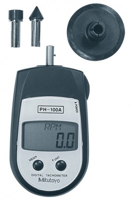 Mitutoyo PH-100A 982-551 Digital Hand Tachometer with NIST, 1 to 25000 rpm-