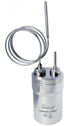 Monarch 5396-1120 Track-It Extreme Temperature Data Logger with Dual 1" and 22" Bendable Probes, -58 to 302&amp;deg;F-
