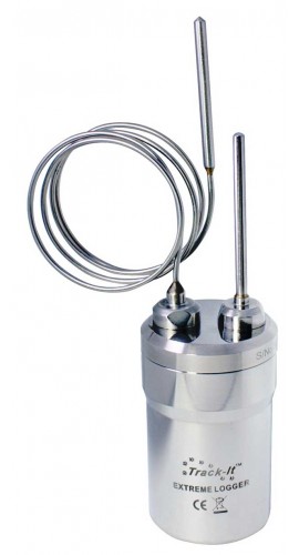 Monarch 5396-1121 Track-It Extreme Temperature Data Logger with Dual 2" and 22" Bendable Probes, -58 to 302&amp;deg;F-