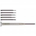Moody Tools 55-0114 Slotted Drivers, 7-Piece, 0.025" to 0.100"-