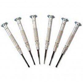 Moody Tools 57-0116 Slotted Driver Set, 6-piece, 0.025 to 0.100"-