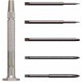 Moody Tools 58-0139 Slotted/Phillips Drivers, 6-piece, interchangeable steel handle-