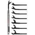 Moody Tools 58-0143 Interchangeable Open End Wrench Set, 5/64 to 5/16&amp;quot;, 8-piece-