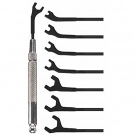 Moody Tools 58-0144 Interchangeable Metric Open End Wrenches, 2.5 to 7.0 mm, 9-pack-
