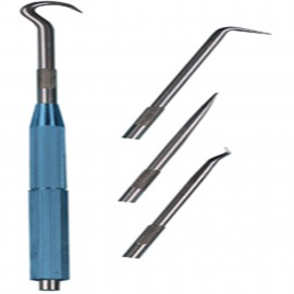 Moody Tools 58-0224 Pick Scriber Set with magnetic handle, 5-piece-