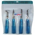 Moody Tools 58-0225 Pick Style Scriber Set, aluminum handles, 4-piece-