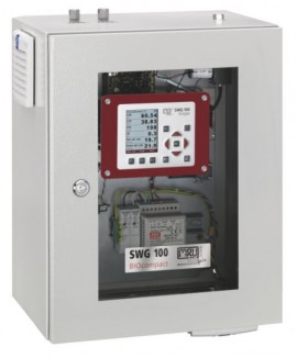MRU SWG 100 BIOcompact Stationary Biogas Analyzer with IP54 steel cabinet, O<sub>2</sub>/CO<sub>2</sub>/CH<sub>4</sub>/H<sub>2</sub>S/H<sub>2</sub>-