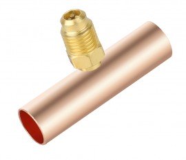 NAVAC F1005 Slip Fit Copper Braze Tee, &amp;frac12;&amp;quot; ODS, 3-pack-