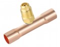 NAVAC F1015 Swaged Copper Braze Tee, &amp;frac38;&amp;quot; OD, 3-pack-