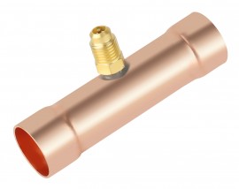 NAVAC F1019 Swaged Copper Braze Tee, &amp;frac78;&amp;quot; OD-