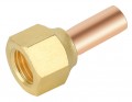 NAVAC F2003 Female Swivel Flare with solder adapter, &amp;frac14;&amp;quot; SAE female x &amp;frac14;&amp;quot; OD, 4-pack-