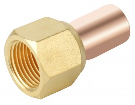 NAVAC F2006 Female Swivel Flare with solder adapter, &amp;frac58;&amp;quot; SAE female x &amp;frac58;&amp;quot; OD, 2-pack-