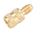 NAVAC F2010 A2L LH Thread Adaptor for LH A2L refrigerant tanks, 1/4" LH FPT x 1/4" MPT-