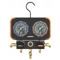 NAVAC N2A4C Pro Plus A2L Compatible Manifold Gauge for the R-32, R-454B, and R-22-