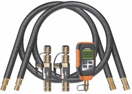 NAVAC NEVK3 Rapid Evacuation Kit with hoses, core tools, and micron gauge-