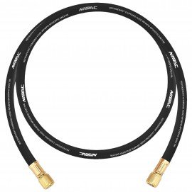 NAVAC NH38BB Big Boy Refrigerant Evacuation Hose with &amp;frac38;&amp;quot; fittings and &amp;frac38;&amp;quot; diameter, 5&#039;, black-