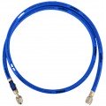 NAVAC NH5CB Ball Valve Refrigerant Charging Hose with &amp;frac14;&amp;quot; SAE fittings, 5&#039;, blue-