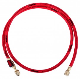 NAVAC NH5R 5' Red Refrigerant Hose with &amp;frac14;&amp;quot; SAE, 45&amp;deg;-