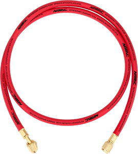 NAVAC NH5R 5' Red Refrigerant Hose with &amp;frac14;&amp;quot; SAE, 45&amp;deg;-