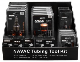 NAVAC NTK1 Tubing Tool Kit 5-NTE7, 5-NTR14, 5-NTC12, 4-NTC6, 5-NTD28 with counter display carton-