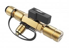 NAVAC NVR1 Valve Core Removal Tool with fittings, 1/4&amp;quot;, 5/16&amp;quot;-