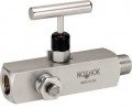 NOSHOK 20604-MFC Multiport Valve, Hard Seat , 3/4 x 1/2&quot; NPT, Male-Female, Steel-
