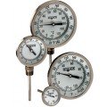 NOSHOK 30-300-025-25/125 F/C 300 Series Industrial Type Bimetal Thermometer with external reset, 25 to 125&amp;deg;F/C-