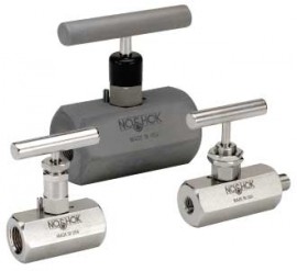 NOSHOK 402-FFC Needle Valve, Hard Seat, 1/4" NPT, Female-Female, Steel-