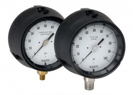 NOSHOK 700 Turret Style Stainless Steel Pressure Gauge, &amp;frac14;&amp;quot; NPT, 0 to 60 psi-