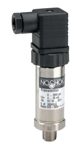 NOSHOK 625-15-1-1-8-8 Intrinsically Safe Pressure Transmitter, 0 to 15 psig, 1/2&quot; NPT Male, Hirschmann-