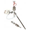 NOSHOK 900-50/400-1-C2-8-37-040-2 Industrial RTD, PT100, 3-Wire, 1/2&quot; NPT, 4 Stem, 1/4&quot; Diameter-