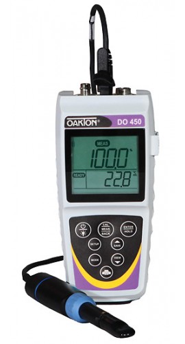 OAKTON 35640-91 Waterproof Dissolved Oxygen 450 Meter Kit with NIST certification-