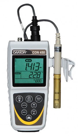 OAKTON CON 450 Conductivity Meter Kit with Calibration-