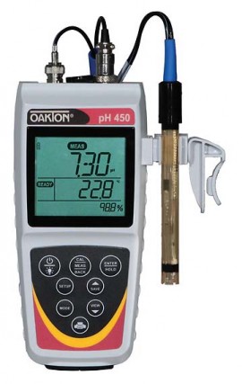 OAKTON PH 450 pH Meter and Electrode with Calibration-
