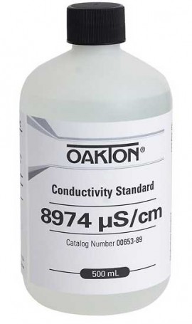 OAKTON WD-00653-89 Conductivity/TDS Calibration Solution, 8,974 &amp;mu;S-