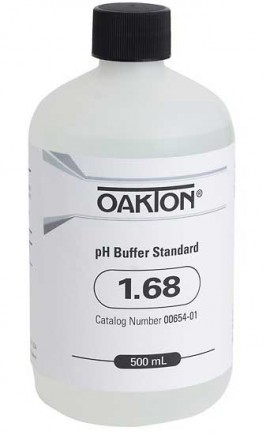 OAKTON WD-00654-01 1.68 pH Buffer Solution, 500 mL-