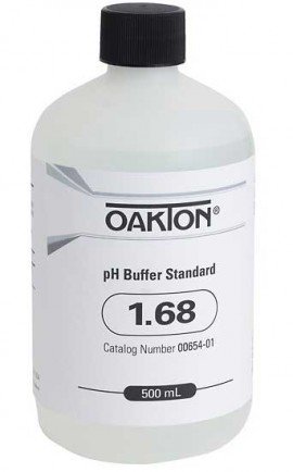 OAKTON WD-00654-01 1.68 pH Buffer Solution, 500 mL-