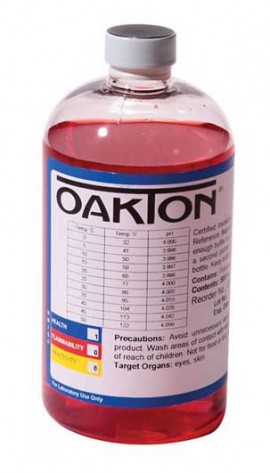 OAKTON WD-05942-35 High-Accuracy 4.00 pH Buffer Solution, 500 mL, 12-Pack-