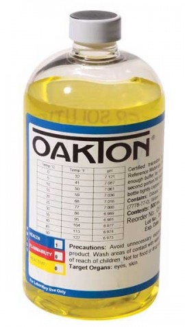 OAKTON WD-05942-55 High-Accuracy Buffer Solution, 7 pH, 16.91 oz, 12-Pack-
