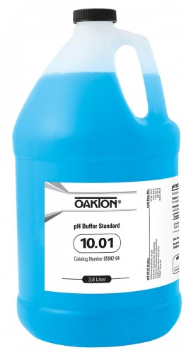 OAKTON WD-05942-65 10.01 pH Buffer Solution, 3.8 L, 4-Pack-