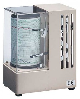 OAKTON WD-08369-70 Minidrum Hygrothermograph, 5 to 90% RH, 22 to 104&amp;deg;F-