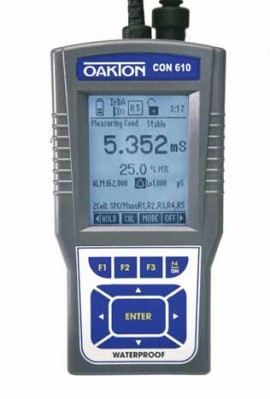 OAKTON WD-35408-12 CON 610 Meter, 0 to 199.9 mS, 32 to 212&amp;deg;F-