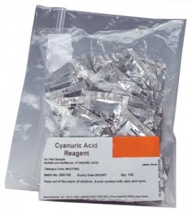 OAKTON WD-35645-62 Cyanuric Acid Reagents, 100 Foil Packs-