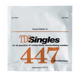 OAKTON WD-35653-10 Conductivity/TDS Calibration Pouches, 447 &amp;mu;S, 20-Pack-