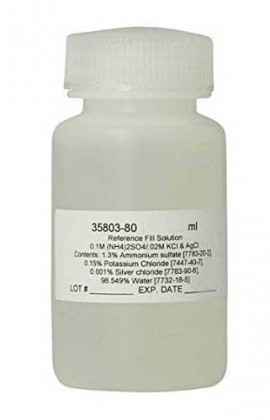 OAKTON WD-35803-80 Ammonium Sulfate with Potassium Chloride Electrode Reference Fill Solution, 0.1M, 125 mL-