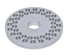 Ohaus 30500582 Uni Block Sample Holder, 0.59" vials, 40 holes-